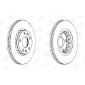 Jeu de (2) disques de frein CHAMPION 562529CH