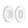 Disque de frein CHAMPION 562540CH