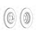 Jeu de (2) disques de frein CHAMPION 562546CH