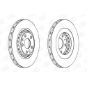 Jeu de (2) disques de frein CHAMPION 562596CH