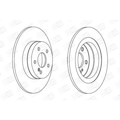 Jeu de (2) disques de frein CHAMPION 562620CH