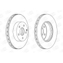 Jeu de (2) disques de frein CHAMPION 562627CH