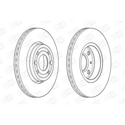 Jeu de (2) disques de frein CHAMPION 562636CH