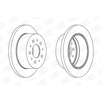 Disque de frein CHAMPION 562757CH