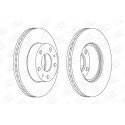 Disque de frein CHAMPION 563018CH