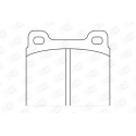 Jeu de plaquettes de frein CHAMPION 571279CH