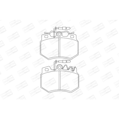 Jeu de plaquettes de frein CHAMPION 571319CH