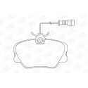 Jeu de plaquettes de frein CHAMPION 571382CH