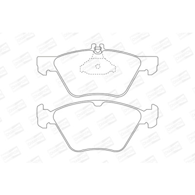 Jeu de plaquettes de frein CHAMPION 571876CH