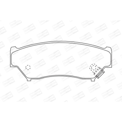 Jeu de plaquettes de frein CHAMPION 572247CH