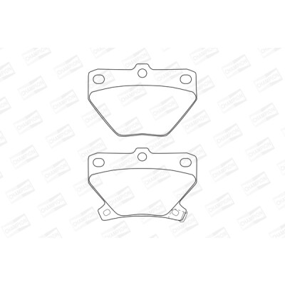 Jeu de plaquettes de frein CHAMPION 572450CH