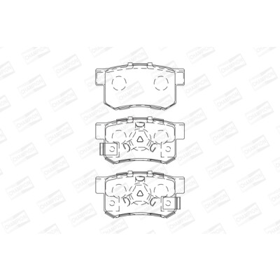 Jeu de plaquettes de frein CHAMPION 572544CH