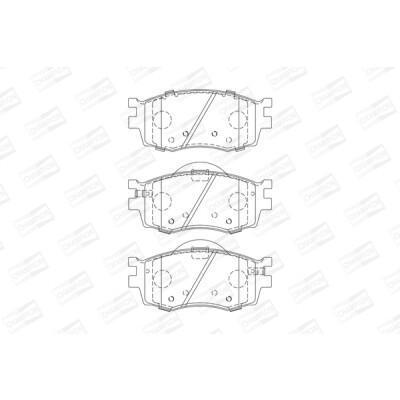 Jeu de plaquettes de frein CHAMPION 572593CH