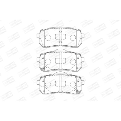 Jeu de plaquettes de frein CHAMPION 572596CH