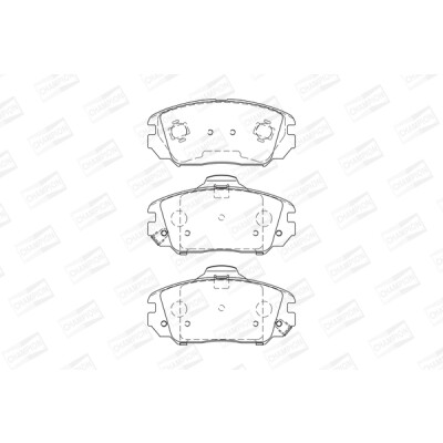 Jeu de plaquettes de frein CHAMPION 572616CH