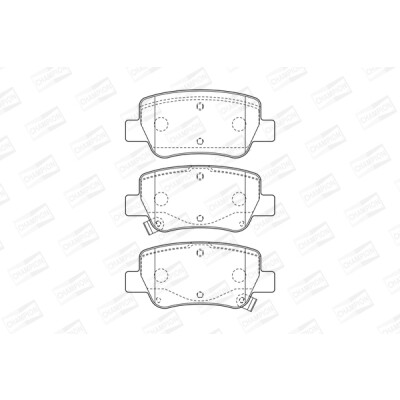 Jeu de plaquettes de frein CHAMPION 572627CH
