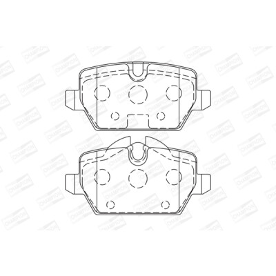 Jeu de plaquettes de frein CHAMPION 573136CH