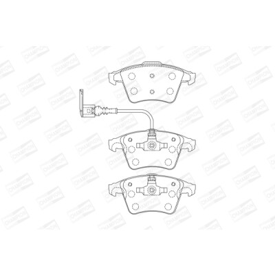 Jeu de plaquettes de frein CHAMPION 573160CH
