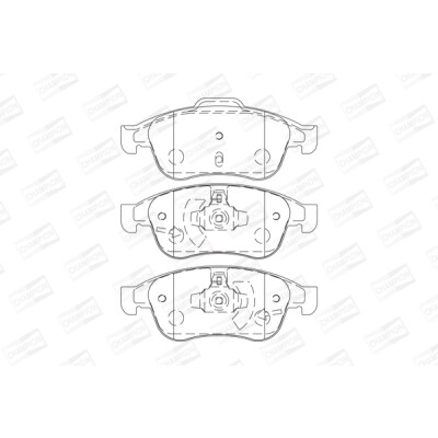 Jeu de plaquettes de frein CHAMPION 573268CH