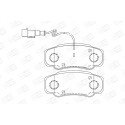 Jeu de plaquettes de frein CHAMPION 573318CH