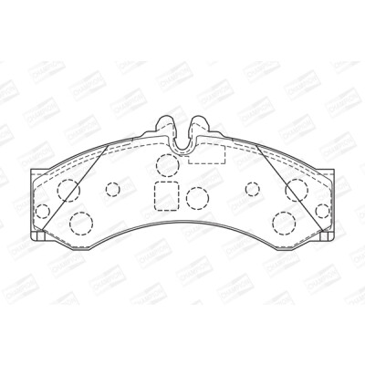 Jeu de plaquettes de frein CHAMPION 573731CH
