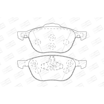 Jeu de plaquettes de frein CHAMPION 573753CH