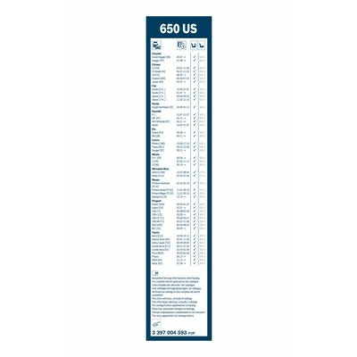 Essuie-glaces BOSCH 3 397 004 593