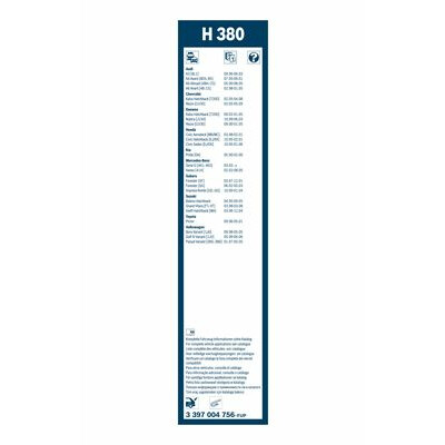 Essuie-glaces BOSCH 3 397 004 756