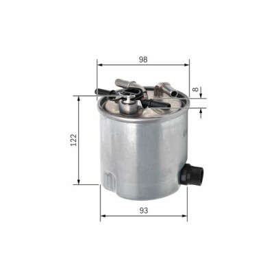 Filtre à carburant BOSCH F 026 402 072