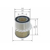 Filtre à air BOSCH 1 457 433 646
