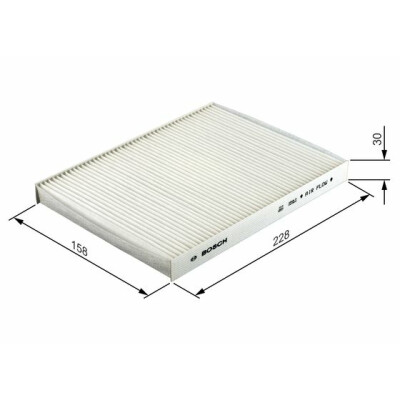 Filtre à air d'habitacle BOSCH 1 987 432 039