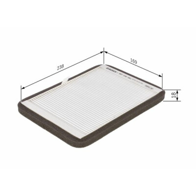 Filtre à air d'habitacle BOSCH 1 987 432 061