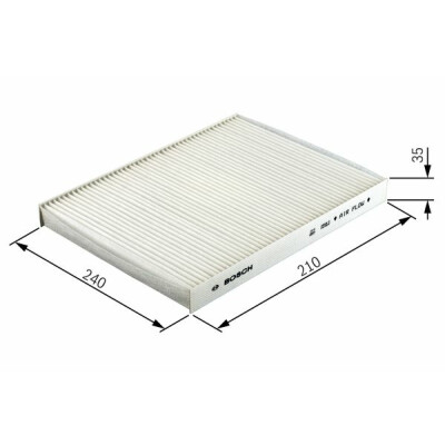 Filtre à air d'habitacle BOSCH 1 987 432 111