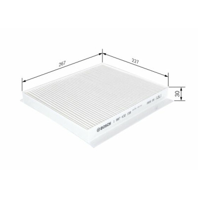 Filtre à air d'habitacle BOSCH 1 987 432 158