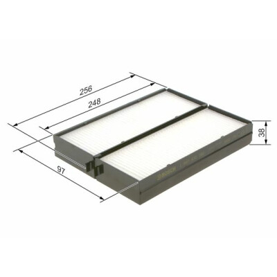 Filtre à air d'habitacle BOSCH 1 987 432 160