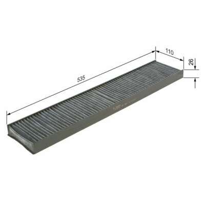 Filtre à air d'habitacle BOSCH 1 987 432 328