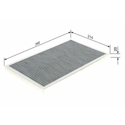 Filtre à air d'habitacle BOSCH 1 987 432 333
