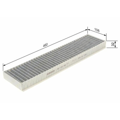 Filtre à air d'habitacle BOSCH 1 987 432 382