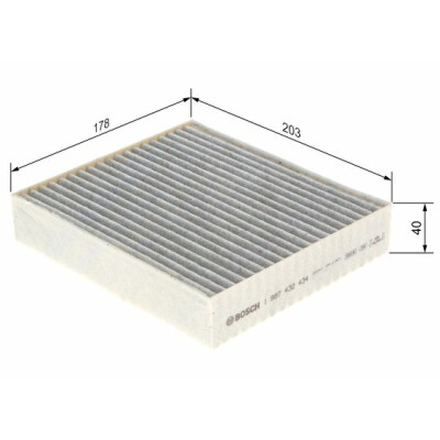 Filtre à air d'habitacle BOSCH 1 987 432 434