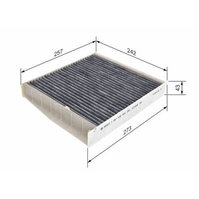 Filtre à air d'habitacle BOSCH 1 987 432 464