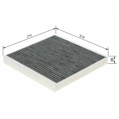 Filtre à air d'habitacle BOSCH 1 987 432 499
