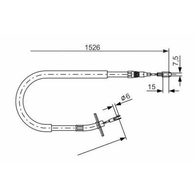 Tirette à câble, frein de stationnement