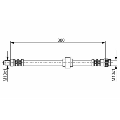 Flexible de frein BOSCH 1 987 476 700