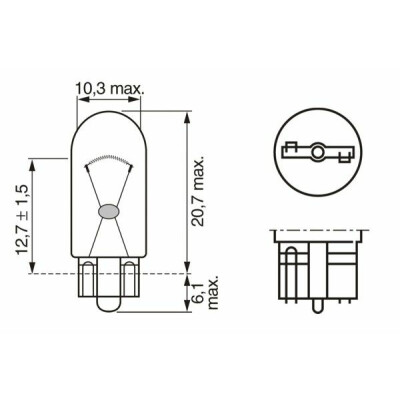 Lampe à incandescence BOSCH 1 987 301 033