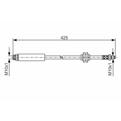 Flexible de frein BOSCH 1 987 476 451