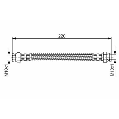Flexible de frein BOSCH 1 987 476 560