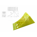 Booth pour roue R355 DIN 76051 en plastique jaune