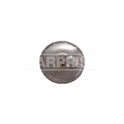 Bouchon en chrome pour réservoir avec clé Ø 80 mm
