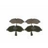 Jeu de 4 plaquettes de frein BOSCH 0 986 494 845