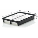 Filtre à air MANN-FILTER C 2524/1